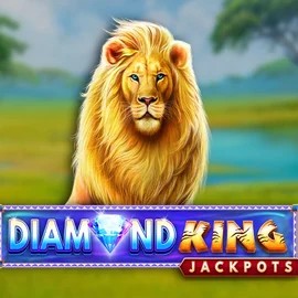 Diamond King Jackpots slot logo by SpinPlay Games at KokoBet Casino