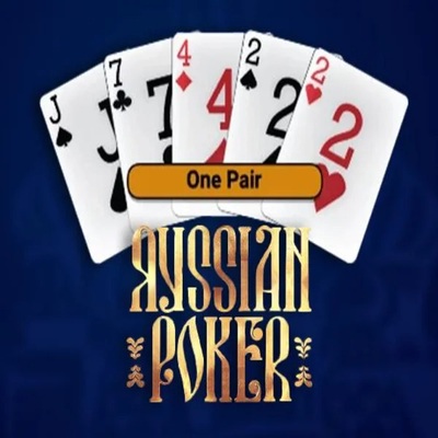 Russian Poker online game logo by OneTouch Games on kokosbet.nl