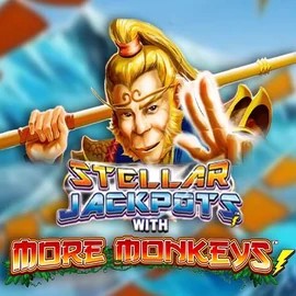 Stellar Jackpots with More Monkeys casino game by Lightning Box Game – featured logo at KokoBet Casino